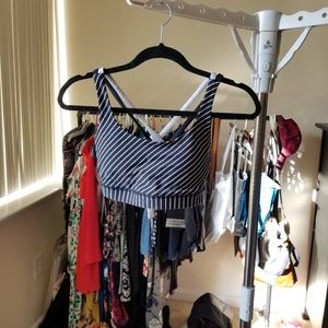 Lululemon striped sports bra